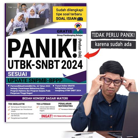 Jual Buku Utbk Snbt 2024 Terupdate Panik Panduan Unik Sarasa Aksara