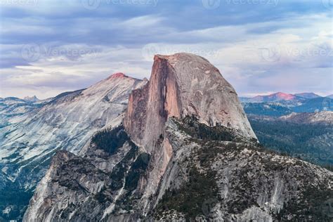 Glacier Point, an overlook with a commanding view of Yosemite Valley ...