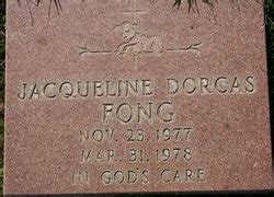 Jacqueline Dorcas Fong 1977 1978 Mémorial Find a Grave