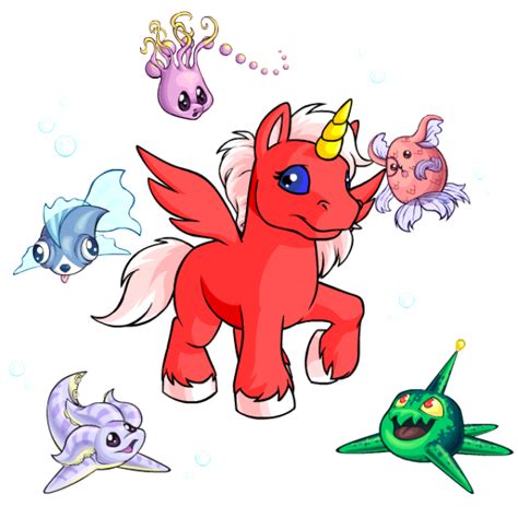 Swimming Maraquan Petpets Collectible Neopets Items