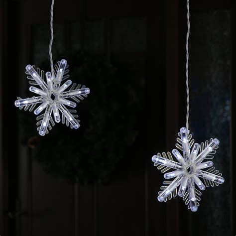 Ge Snowflake 8 Count Multi Function Color Changing Snowflake Led Plug