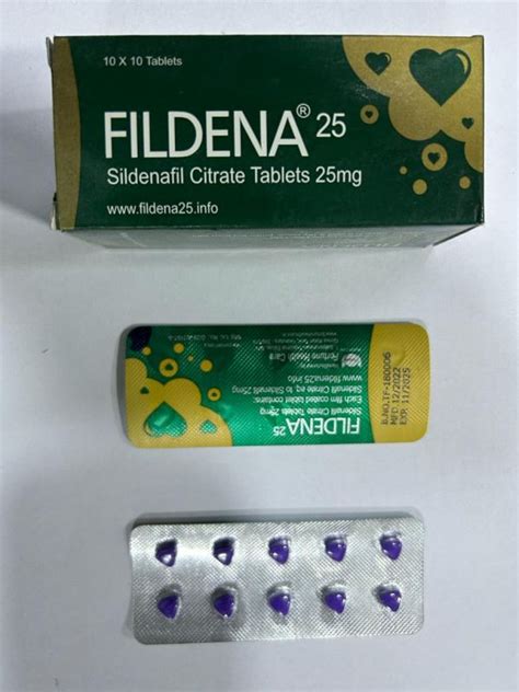 Fildena 25mg Tablets For Erectile Dysfunction Packaging Type