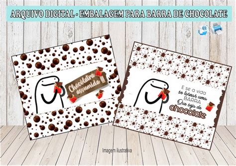 Embalagem Barra Chocolate Flork Produtos Personalizados No Elo7