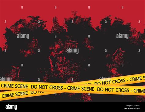 Crime Scene Danger Tapes Illustration Stock Vector Image And Art Alamy