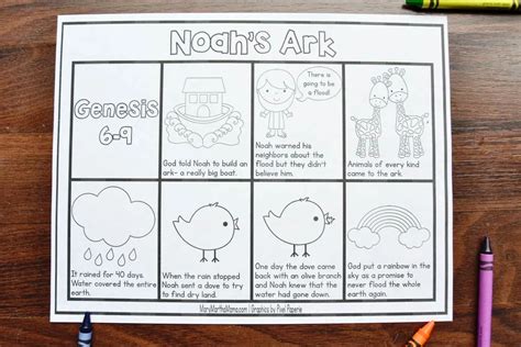 Noah S Ark Coloring Pages Mary Martha Mama