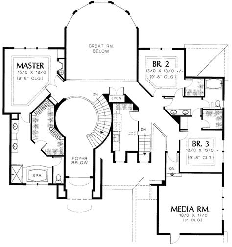 Mediterranean Style House Plan 5 Beds 35 Baths 4529 Sqft Plan 48