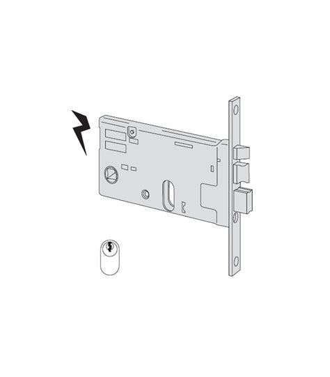 Elettroserratura Da Infilare A Cilindro Ovale Per Fascia Cisa