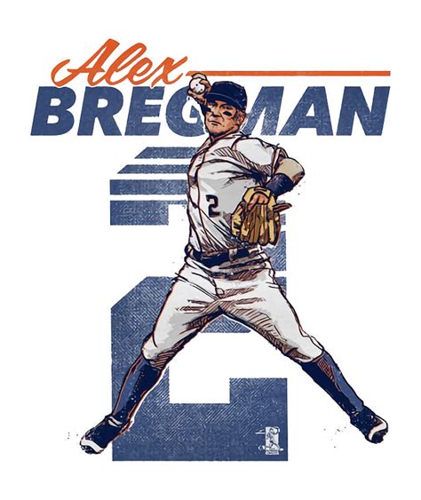 Alex Bregman Retro Digital Art By Kelvin Kent Fine Art America