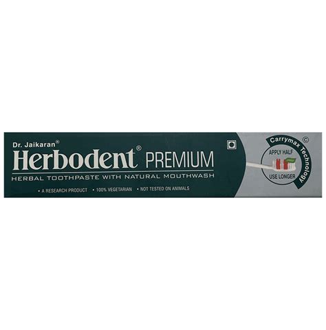 Dr Jaikaran Herbodent Premium Herbal Toothpaste 100gm Each Buy 3 Get 1 Free Buy Combo Pack Of