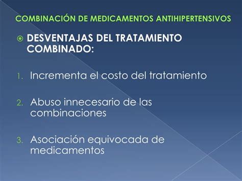 Combinaci N De Antihipertensivos Ppt