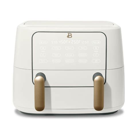 Beautiful 9 QT TriZone Air Fryer White Icing By Drew Barrymore