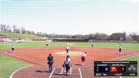 Clarion At Seton Hill Game 2 Softball WestmorelandSports1