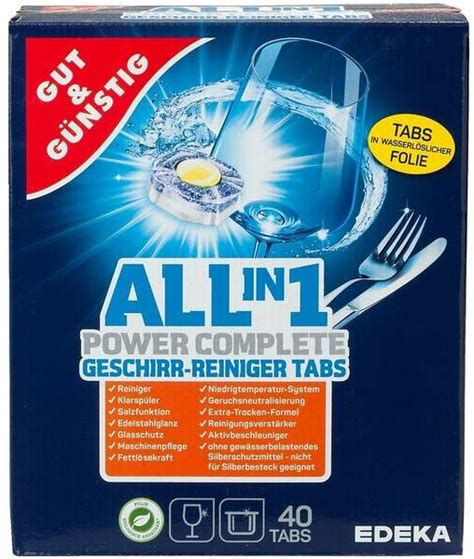 Edeka Gut Günstig All in 1 Power Complete Geschirr Reiniger Tabs Test