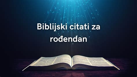 Biblijski Citati Za Ro Endan Prekrasnih Elja