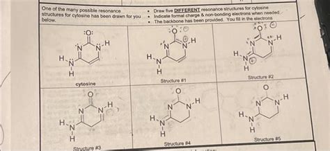 Solved One of the many possible resonance structures for | Chegg.com