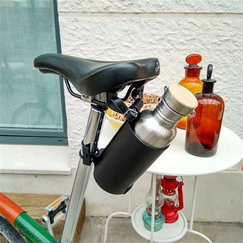 Leather Bottle Holder Bike Bottle Holder Bike Bottle Etsy