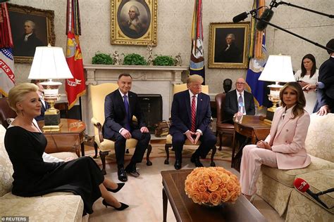 Melania Trump Makes Rare Statement To Reporters In Oval Office Daily