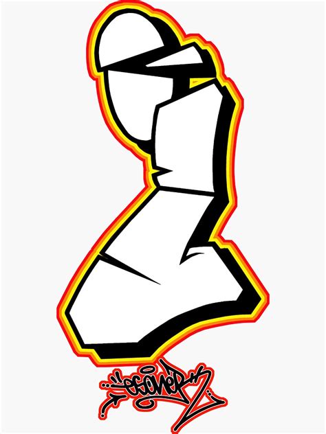 Letter I By Esone Urban Graffiti Street Style Sticker For Sale By