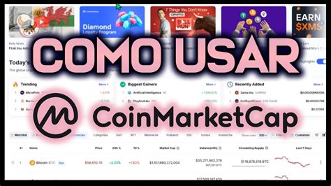 Review de COINMARKETCAP en Español Crear Cuenta Cómo Usar