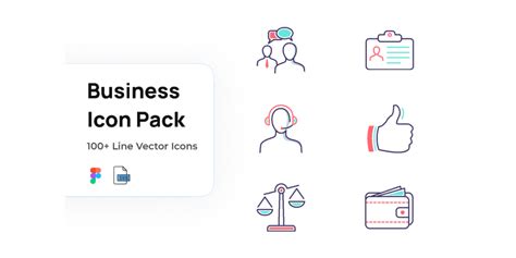 Business Icon Pack 100 Line Icons Figma