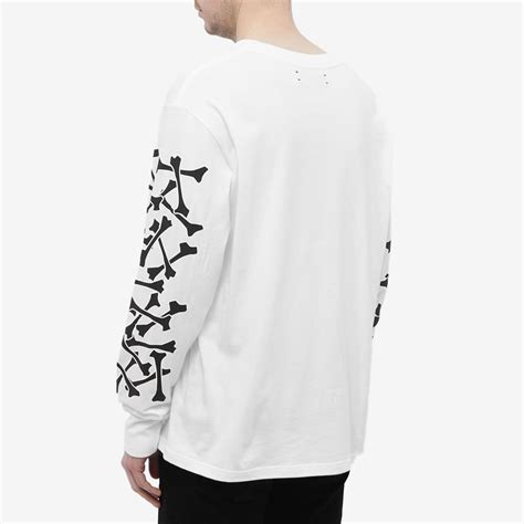 Amiri Long Sleeve Bones Tee White End Tw