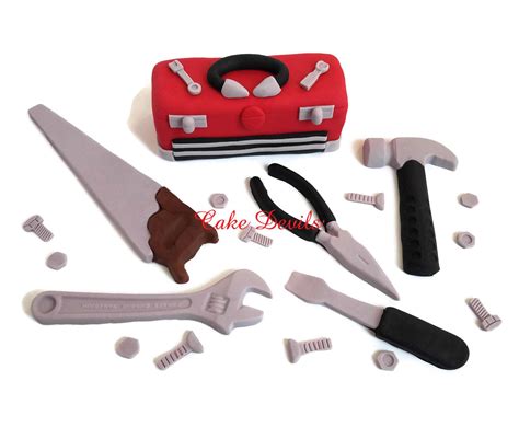 Tools Cake Toppers Tools Cake Decorations Fondant Tools Toolbox Cake