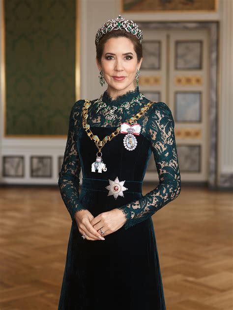 Queen Mary Of Denmark Shines In Official Portrait With King Frederik X