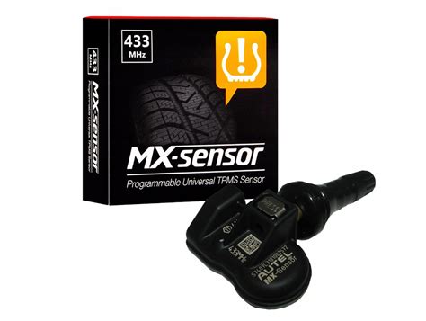 TPMS Czujnik ciśnienia opon kół Autel MX Sensor 433 Mhz zawór Gumowy