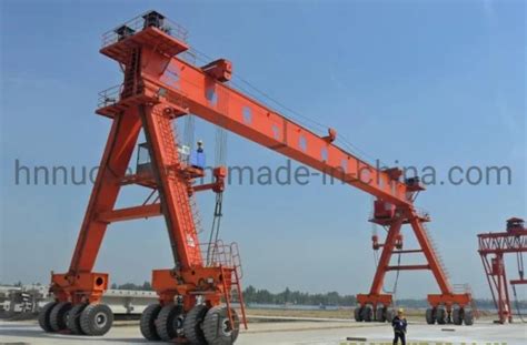 Rtg Container Port Gantry Crane Cost Double Beam Traveling With Trolley