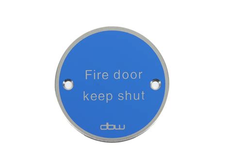 Fire Door Keep Shut Sign Williams Ironmongery