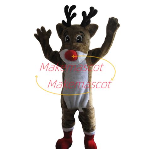 Rudolph the Red Nosed Reindeer Mascot Costume For Christmas