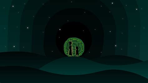 Rick And Morty Minimalist Heroscreen Rick And Morty Portal Laptop Hd