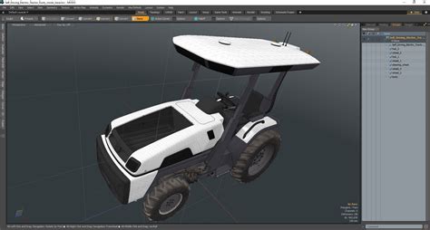 Self Driving Electric Tractor Dusty 3D Model 79 3ds Blend C4d
