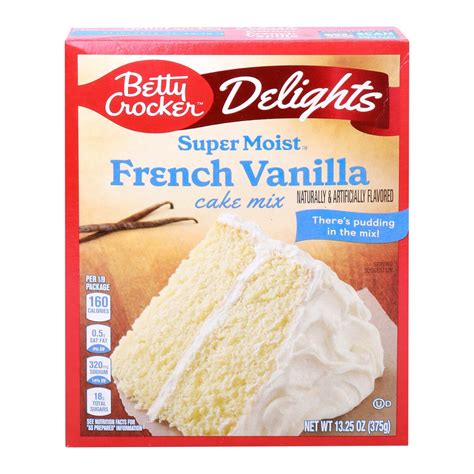 Betty Crocker Delights Super Moist French Vanilla Cake Mix 375 G Online At Best Price Cake