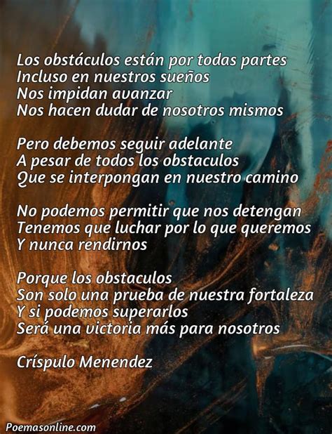 5 Poemas sobre los Obstáculos Poemas Online