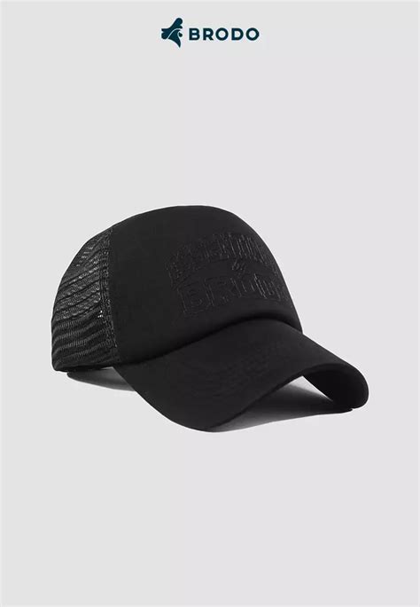 Jual Brodo BRODO Bigger Trucker Hat All Black Original 2024 ZALORA