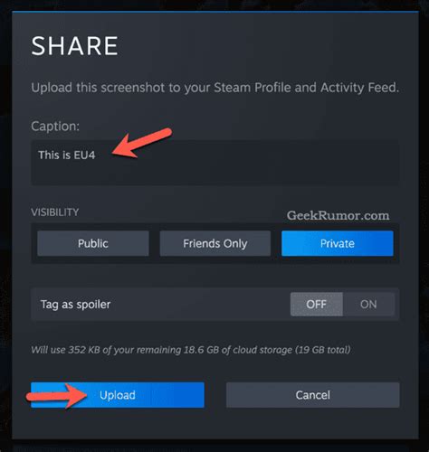 How To Post A Screenshot On Steam