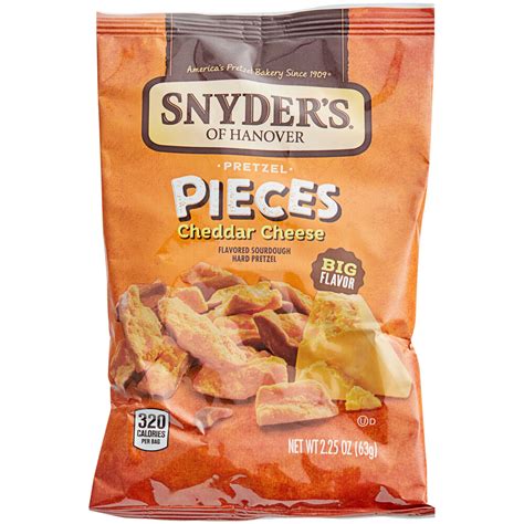 Snyder S Of Hanover Cheddar Cheese Pretzel Pieces Oz Case