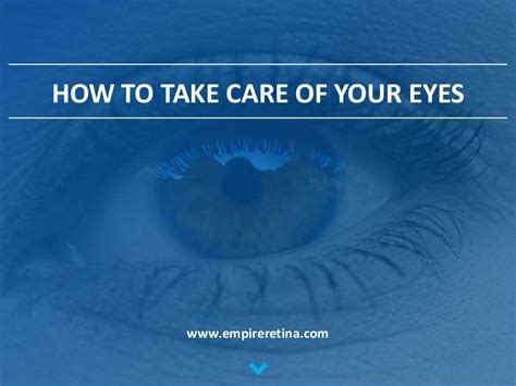 How To Take Care Of Your Eyes