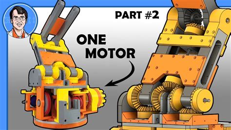 One Motor Robot Arm 2 Differential Drive Youtube