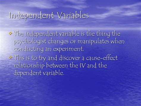 Independent And Dependent Variables Ppt Download