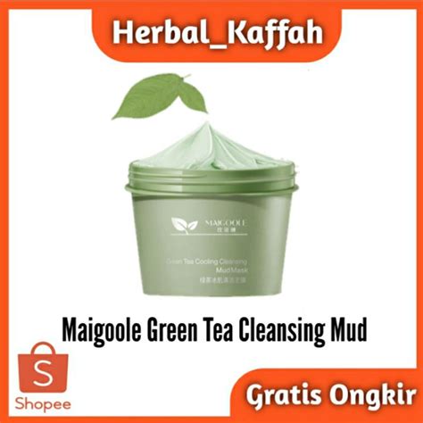 Jual Maigoole Green Tea Cleansing Mud Cooling Masker Lumpur Green Tea