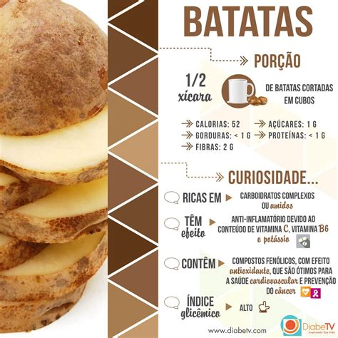 Benefícios das Batatas DiabeTV Nutrição e dietética Beneficios da