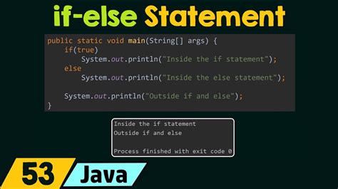 If Else Statement In Java Youtube