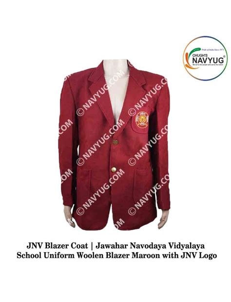 JNV Blazer Coat | Jawahar Navodaya Vidyalaya School Uniform Woolen ...