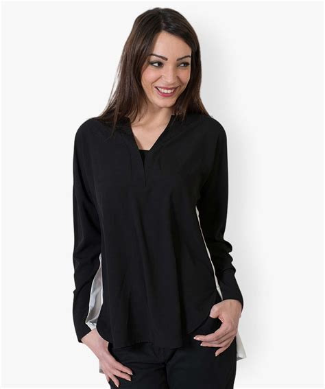 Chemise Noire Femme Fluide Chapka Doudoune Pull Vetement D Hiver