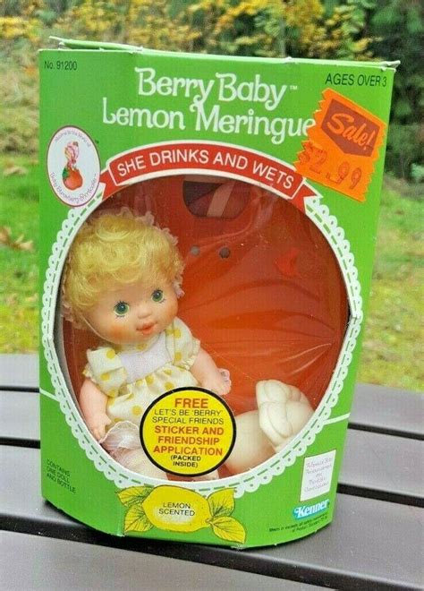 Vintage Strawberry Shortcake Berry Baby Lemon Meringue In Original