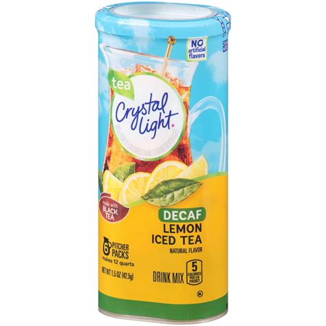 Crystal Light Lemon Decaf Iced Tea Natural Flavor Drink Mix 12 Quart Canister 43000022641 Ebay