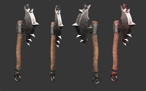 Artstation Axe Game Prop Low Poly 3d Model