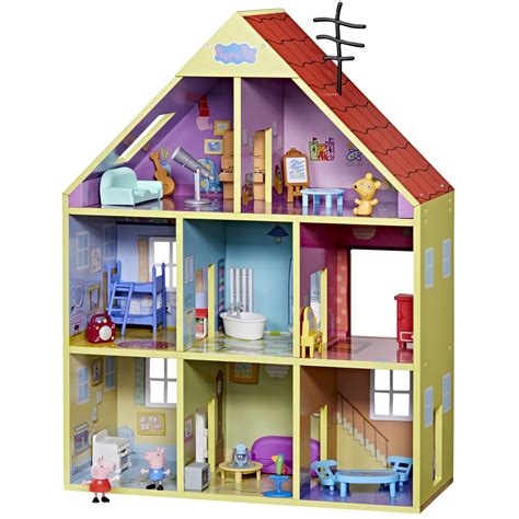 Amazon Peppa Pig Wooden Deluxe Playhouse Rooms Includes Fun